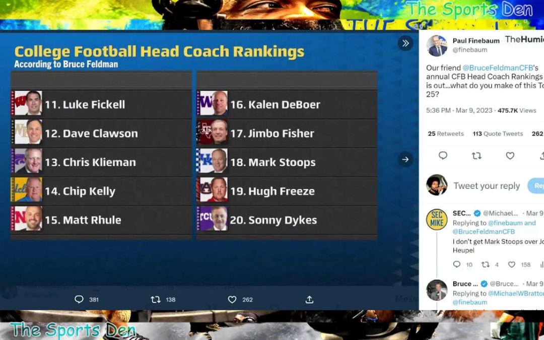 Top 25 Head Coaches