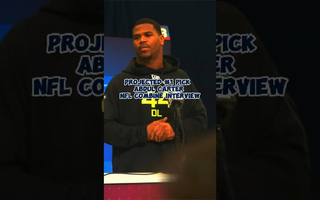 Projected #1 Pick Abdul Carter NFL Combine Interview #nflcombine #pennstate #pennstatefootball
