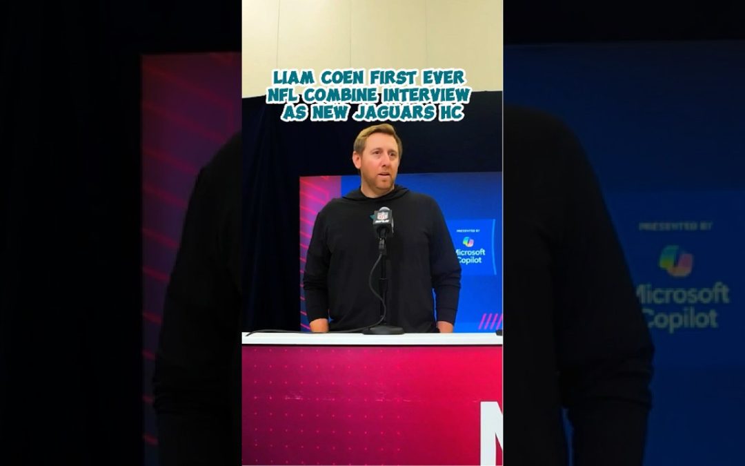 Liam Coen’s First Ever NFL Combine Interview as the New Jags HC#jags #nflcombine #indianapolis