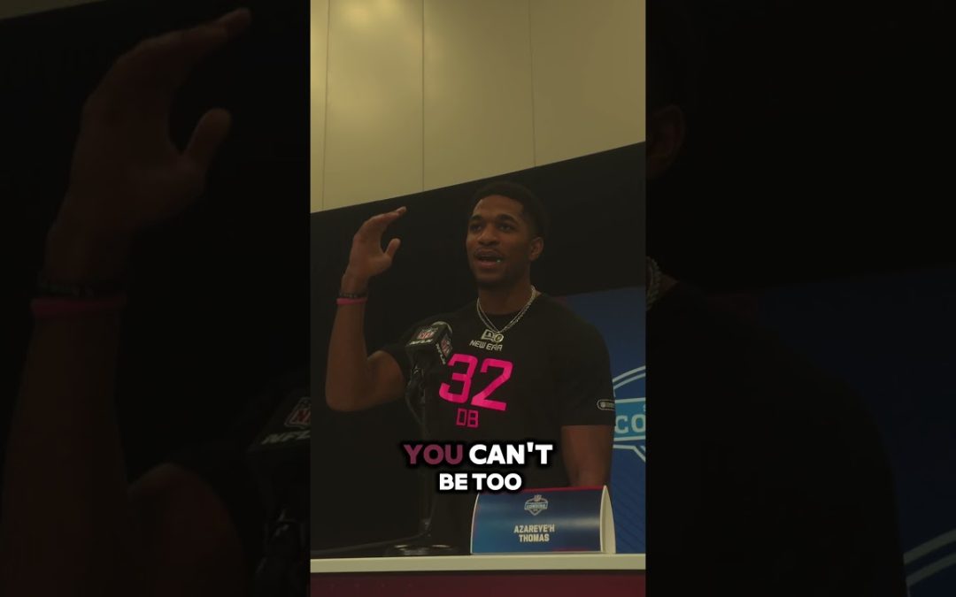 FSU Outstanding DB Azareye’h Thomas NFL Combine Interview: #nflcombine  #lucasoilstadium #fsu