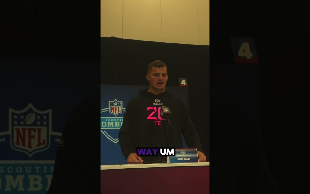 LSU’s Agile TE Mason Taylor NFL Combine Interview: #nflcombine #lucasoilstadium #lsufootball #lsu